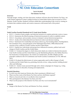 The Edenton Tea Party - Database of K