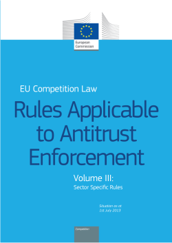 Sector-specific rules - European Commission