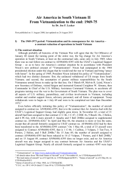 Air America in South Vietnam II From Vietnamization to