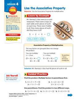 Use the Associative Property
