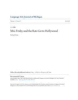 Mrs. Frisby and the Rats Go to Hollywood