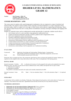 Mr Flanagan - CDNIS Community Sites