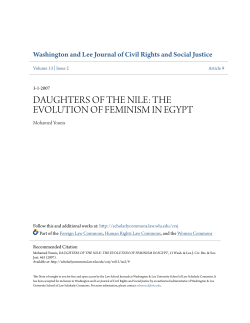 daughters of the nile: the evolution of feminism in egypt