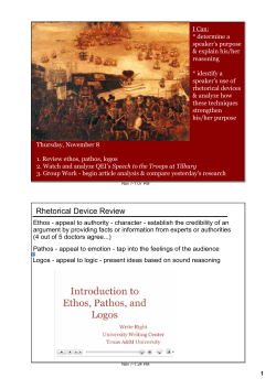 Rhetorical Device Review
