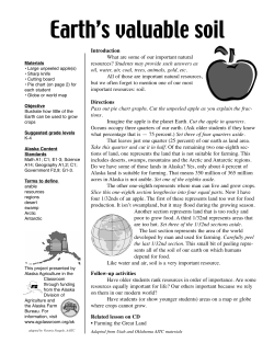 Earth`s valuable soil - Fairbanks Soil and Water Conservation District