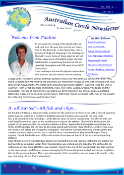 Newsletter Australina Circe December 2013.