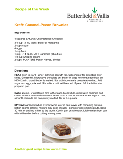 Kraft: Caramel-Pecan Brownies