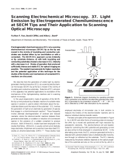 Scanning Electrochemical Microscopy. 37. Light Emission by