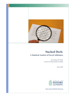 Stacked Deck - Center for Responsible Lending