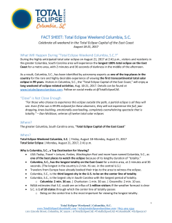 Total Eclipse Weekend Columbia, SC