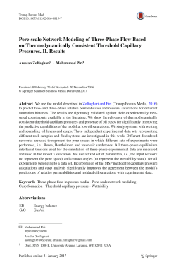 Pore-scale Network Modeling of Three