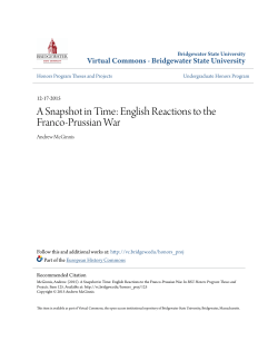 A Snapshot in Time: English Reactions to the Franco