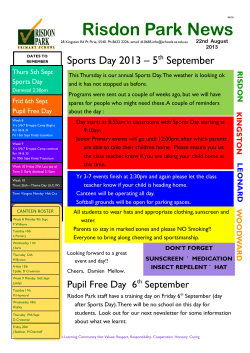 Term 3 Week 7 - Risdon Park Primary School