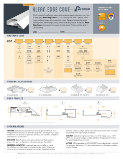 cut sheet - Forum Lighting