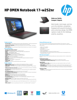 HP OMEN Notebook 17-w252nr