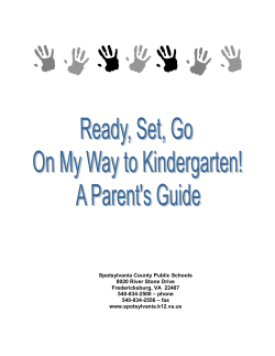 A Parent`s Kindergarten Guide