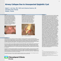ABSTRACT Epiglottic cysts are generally benign lesions, which can