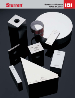 starrett-webber gage blocks
