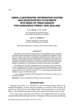 using a geographic information system and geostatistics to