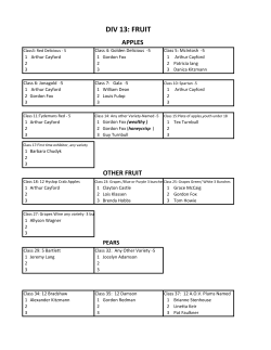 Division 13 Fruit Winners 2016