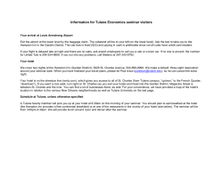 information sheet for seminar visitors