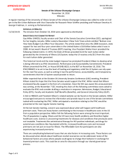 Minutes - University of Illinois Senate