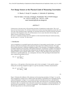 New Range Sensors at the Physical Limit of Measuring Uncertainty