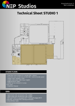 Technical Sheet STUDIO 1