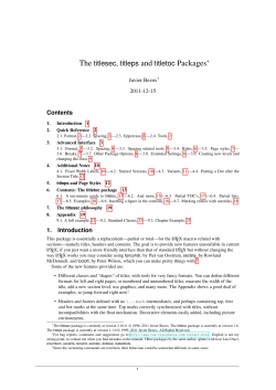 titlesec package
