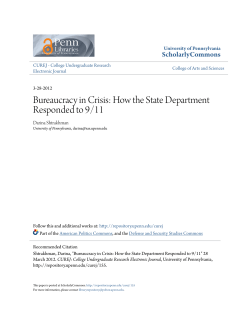Bureaucracy in Crisis: How the State Department Responded to 9/11