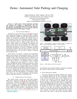 Demo: Automated Valet Parking and Charging