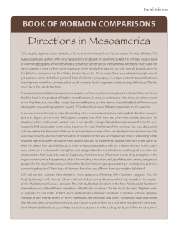 Directions in Mesoamerica - Book of Mormon Archaeological Forum