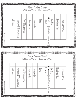 Place value chart PlaceValueChartwithDecimals (1)