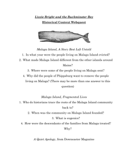 Lizzie Bright and the Buckminster Boy Historical Context Webquest