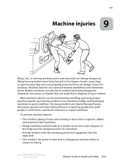 Machine injuries - Hesperian Health Guides