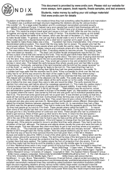 Feudalism and Manorialism In the medieval times they had so