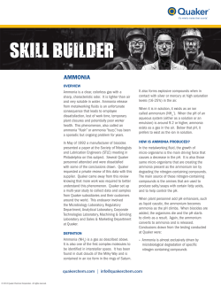 Ammonia | Quaker Chemical Corporation