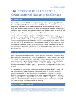 American Red Cross Case