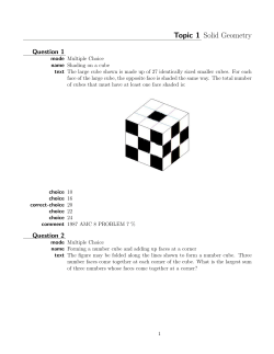Topic 1 Solid Geometry