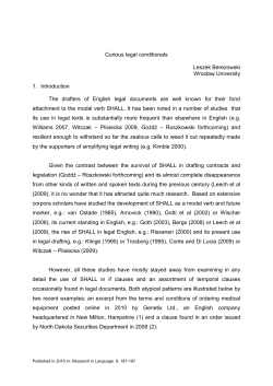 Curious legal conditionals