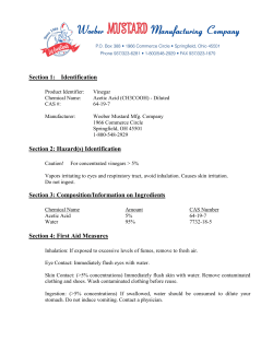 Material Safety Data Sheet
