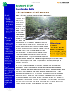 Ecosystem in a Bottle - University of Tennessee Institute of Agriculture