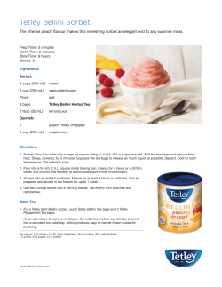 Tetley Bellini Sorbet