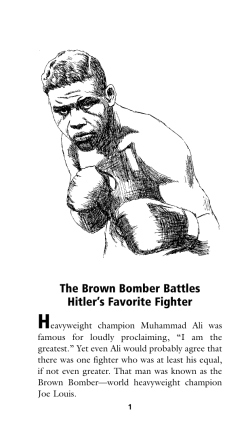 The Brown Bomber Battles Hitler`s Favorite Fighter