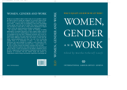 ILO W OMEN, GENDER AND W ORK