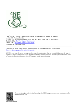 The "Rural" Cemetery Movement: Urban Travail and the Appeal of