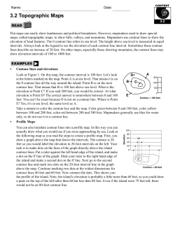 3.2 Topographic Maps
