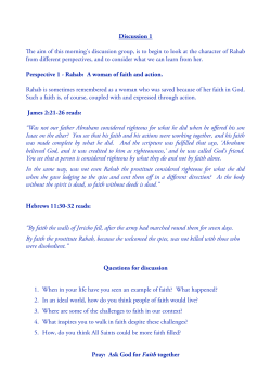here`s food for thought about Rahab