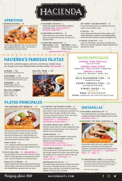 hacienda`s famosas fajitas - Hacienda Mexican Restaurant