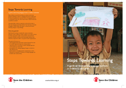 Steps Towards Learning